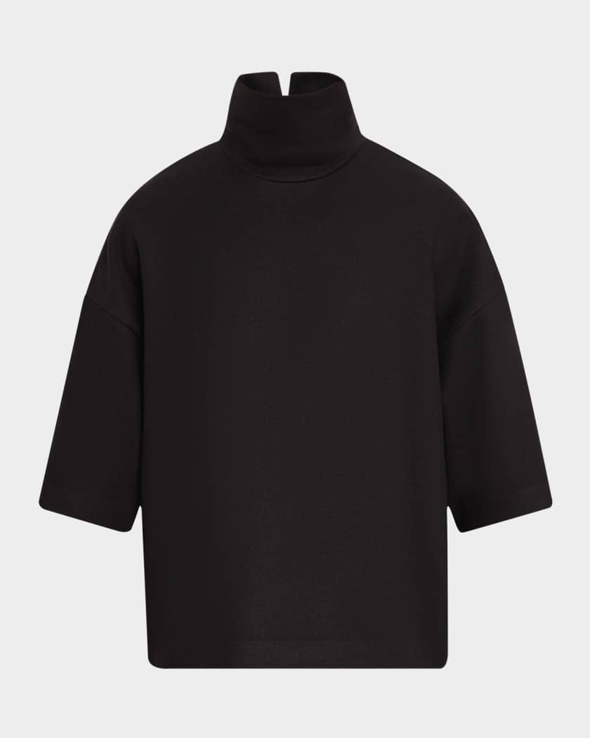 Men s High Neck Short Sleeve Shirt