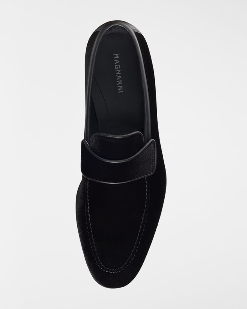 Men's Jasper Velvet and Leather Loafers