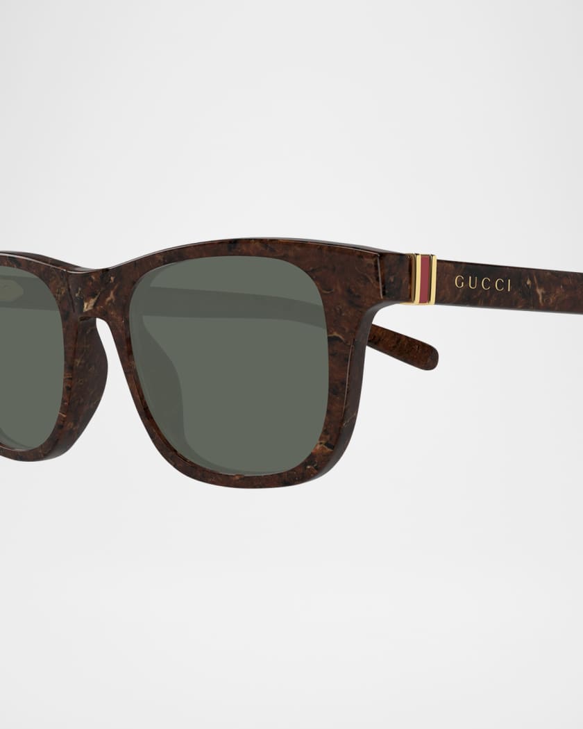Men's Patterned Acetate Sunglasses