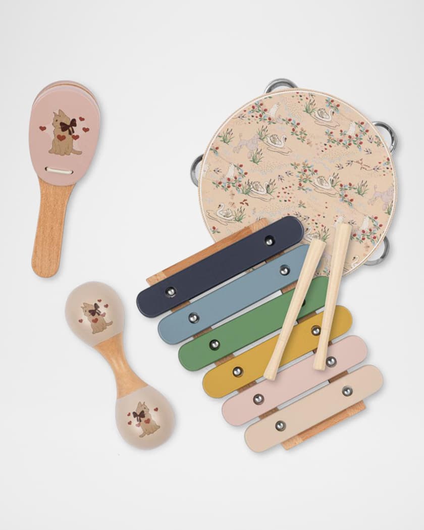 Kid's 5-Piece Musical Wooden Toy Set