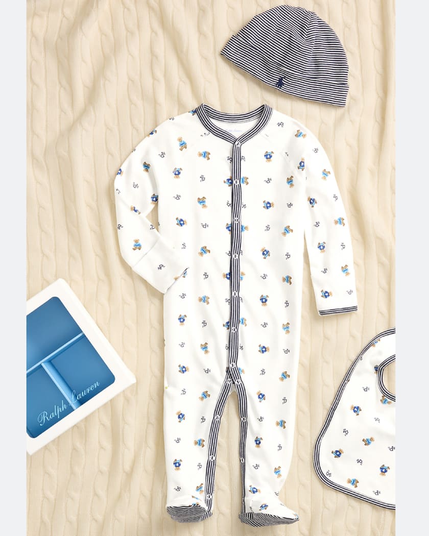 Boy's 3-Piece Gift Set, Size Newborn-9M