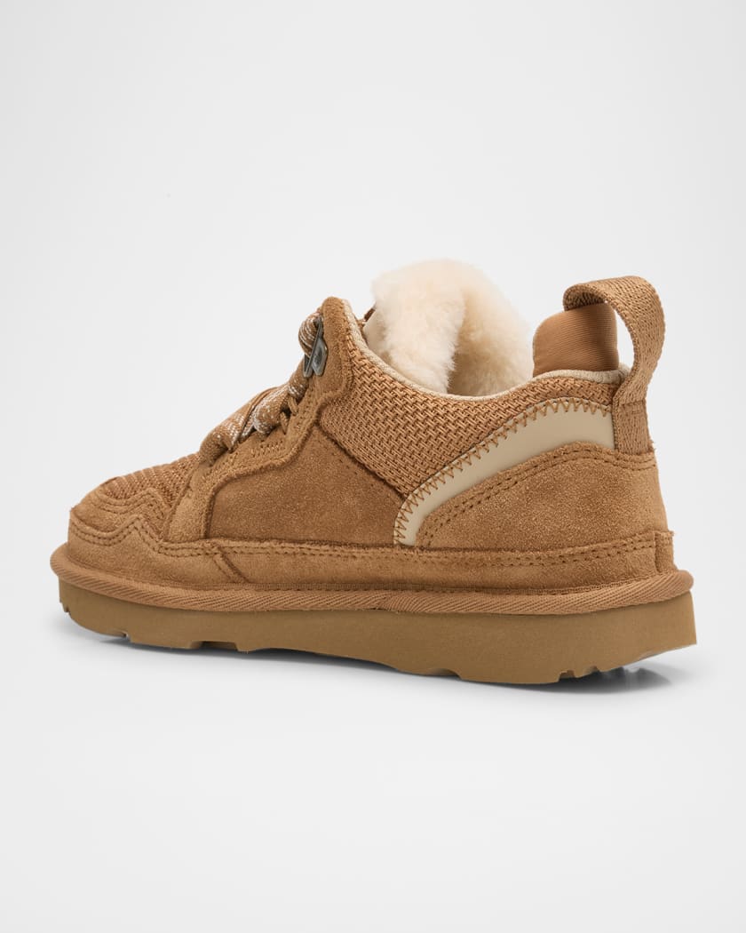 Kid's Lowmel Suede Lace-Up Sneakers