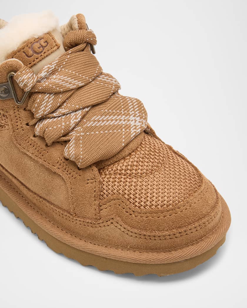 Kid's Lowmel Suede Lace-Up Sneakers