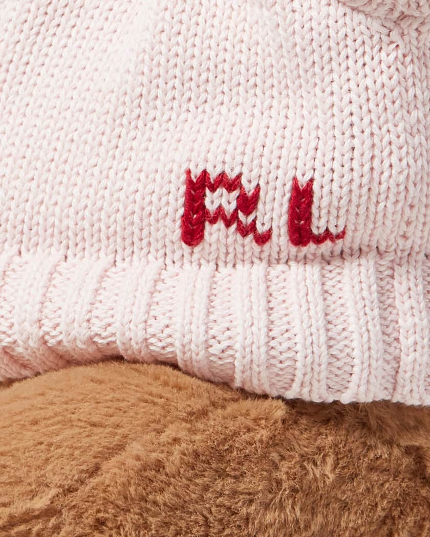 Kid's Large Flag Sweater Plush Polo Teddy Bear