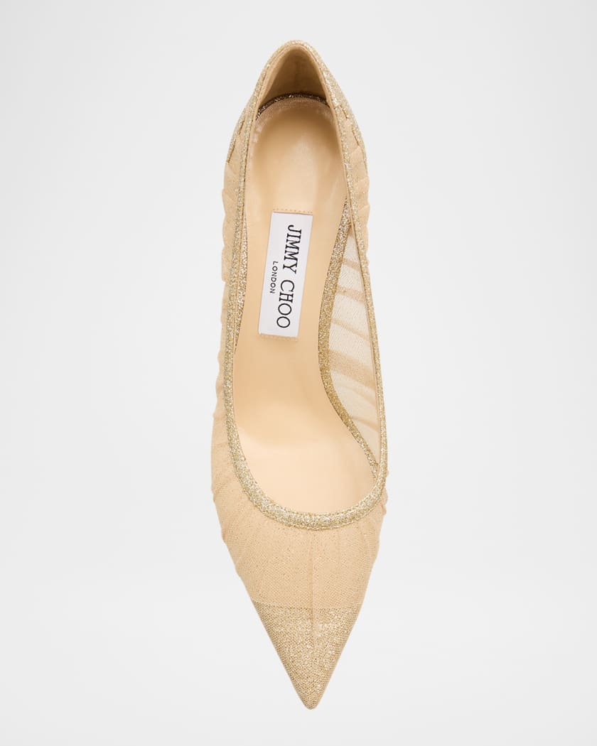 Love 85mm Glitter Tulle Pumps