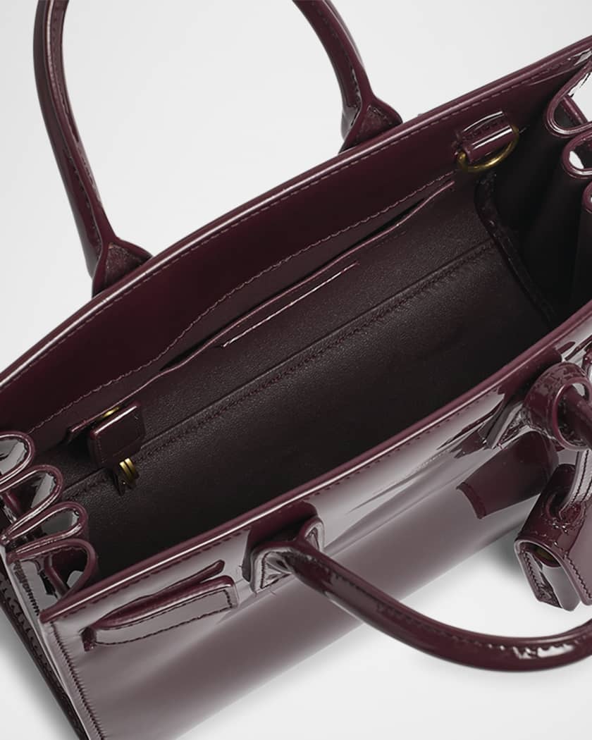 Sac de Jour Nano Top-Handle Bag in Patent Leather 