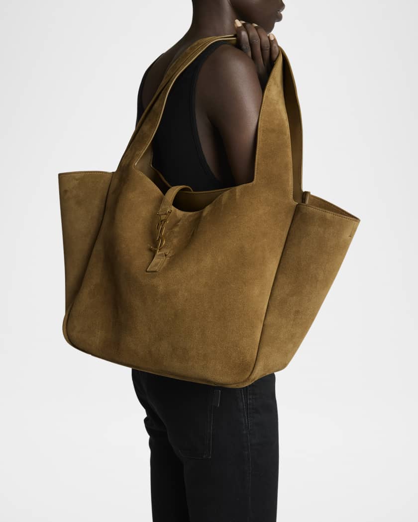 Bea YSL Cabas Tote Bag in Suede 