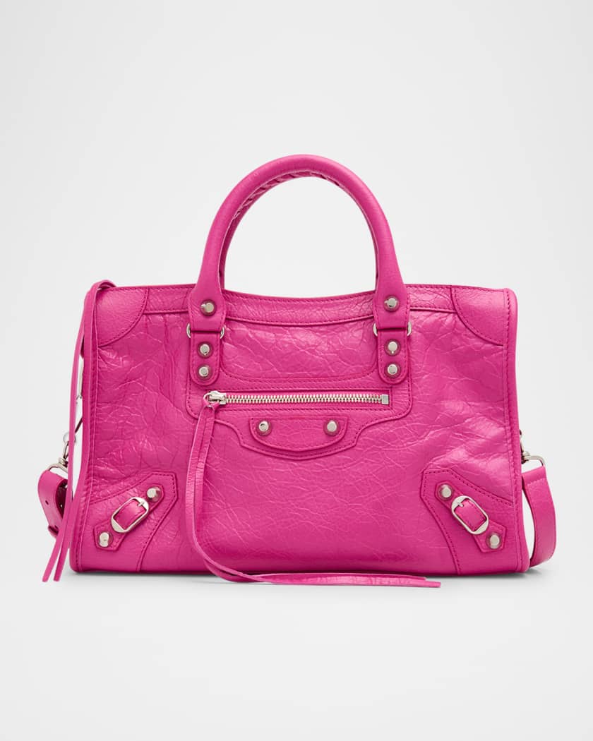 BALENCIAGA シティ ナノサイズ 【新春SALE】 Balenciaga Le City Small Lambskin Top-Handle Bag | Neiman Marcus