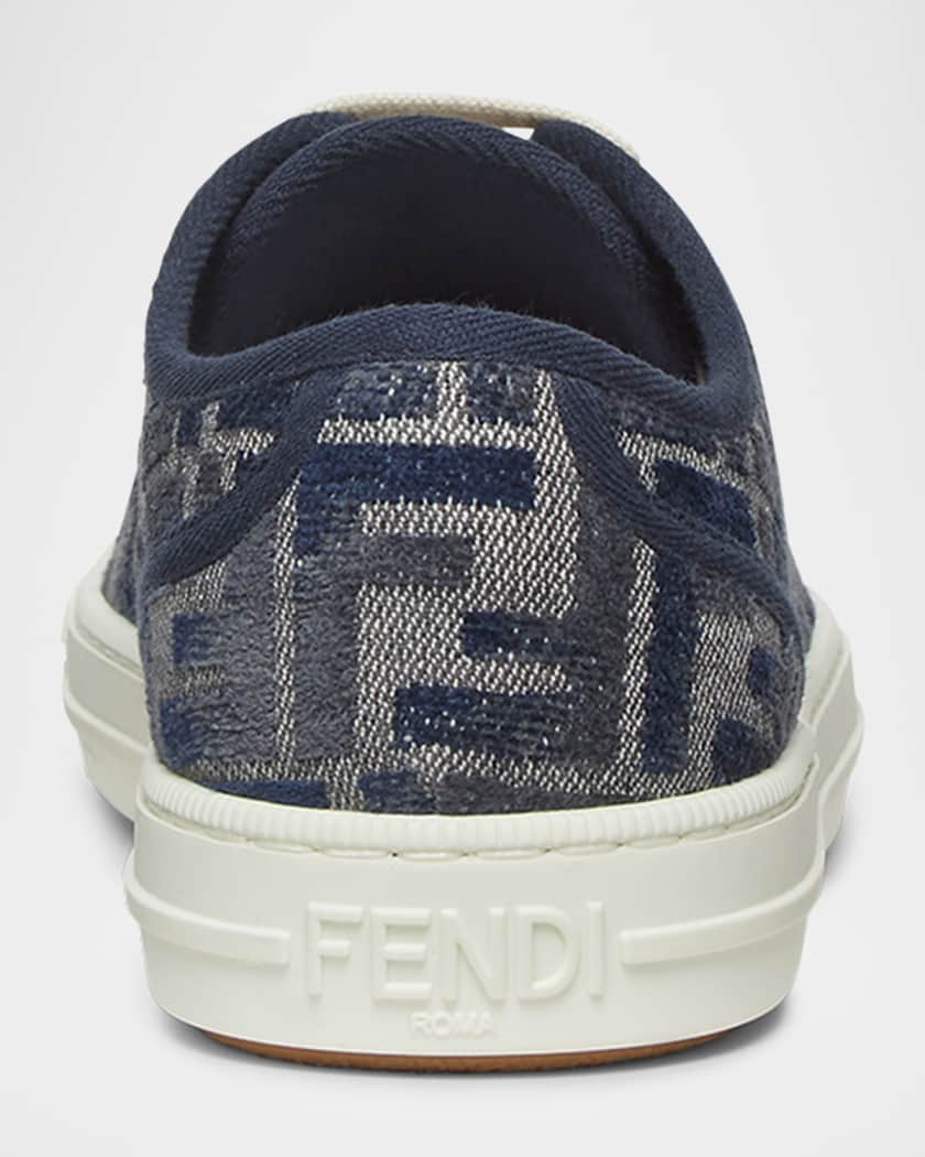 Domino FF Chenille Jacquard Low-Top Sneakers