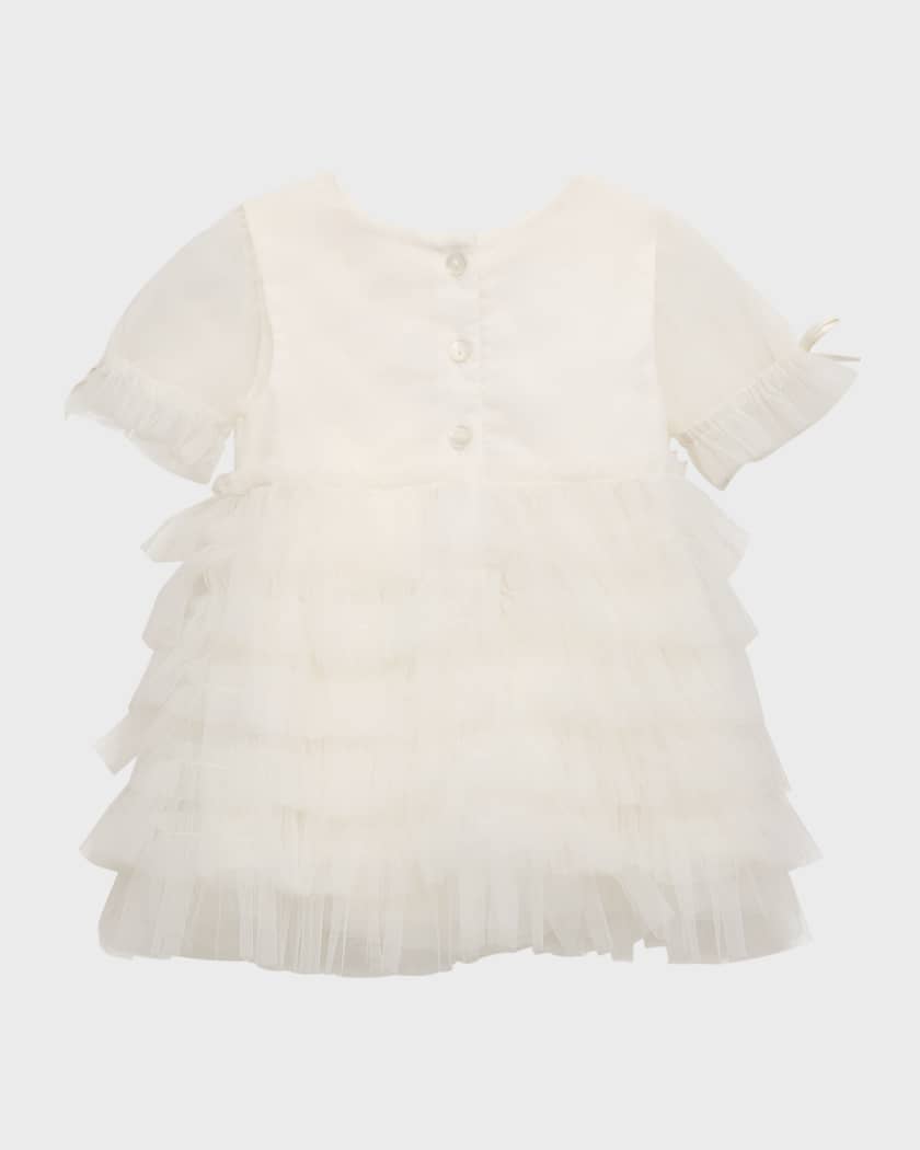 Girl's Bebe Field Of Dreams Tulle Dress, Size 3M-24M