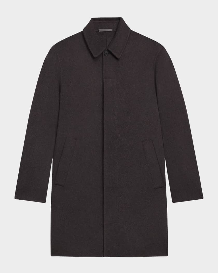 【2020✨️Theory】OVERLAY DF LUXE NEW DIVIDE Theory Men's Car Coat in Luxe New Divide | Neiman Marcus
