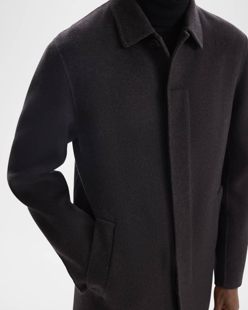 Theory Men's Car Coat in Luxe New Divide | Neiman Marcus