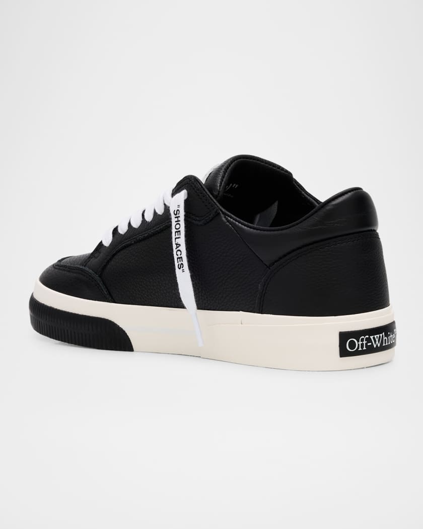 Vulcanized Leather Low-Top Sneakers