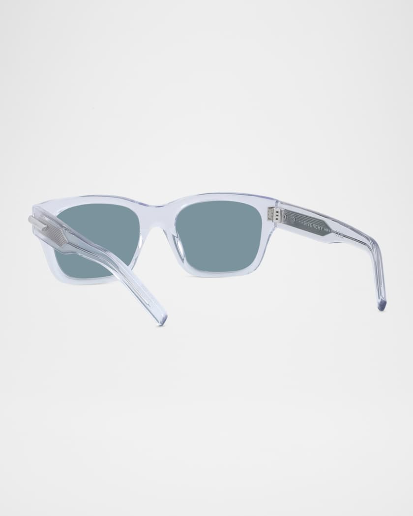 Men's GV One Acetate and Nylon Rectangle Sunglasses
