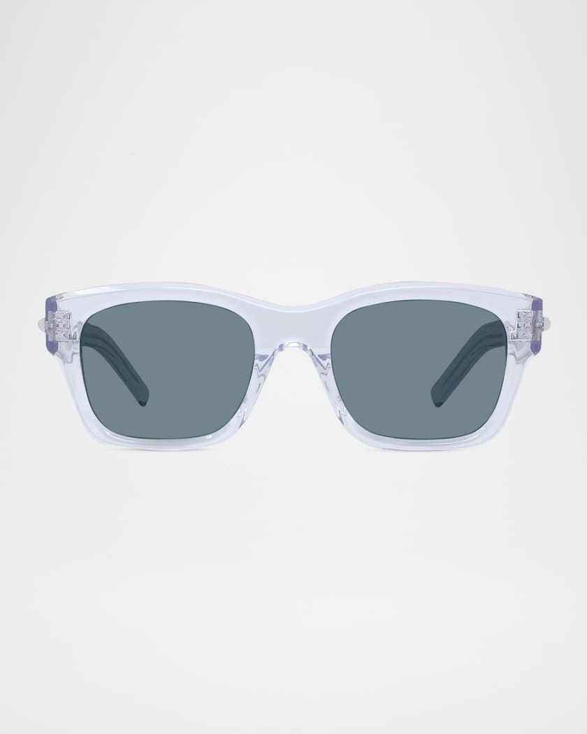 Men's GV One Acetate and Nylon Rectangle Sunglasses