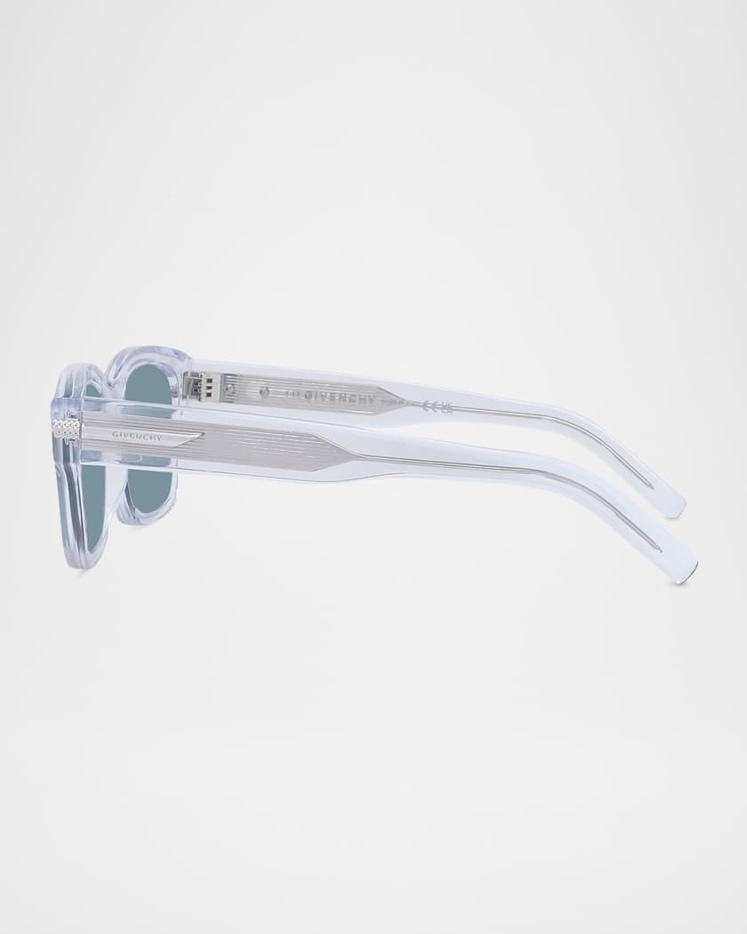 Men's GV One Acetate and Nylon Rectangle Sunglasses