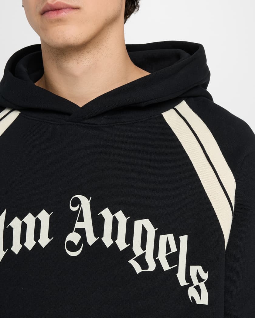 Men's Curved Logo Track Hoodie