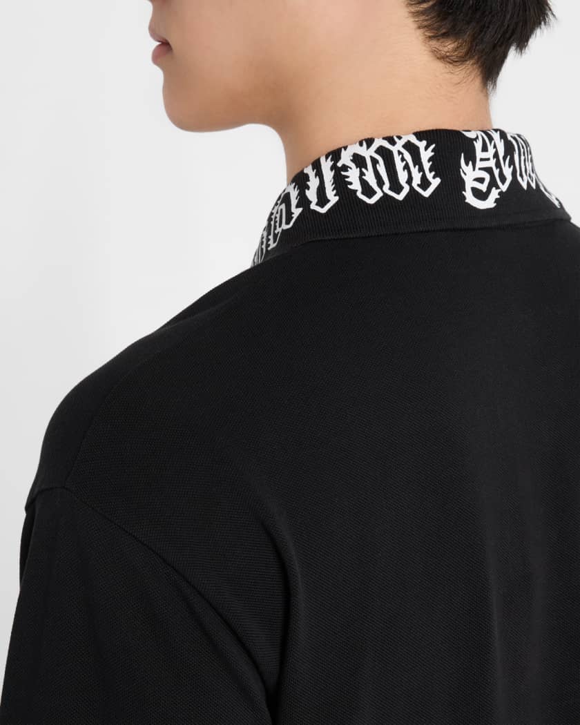 Men's Neck-Logo Polo Shirt