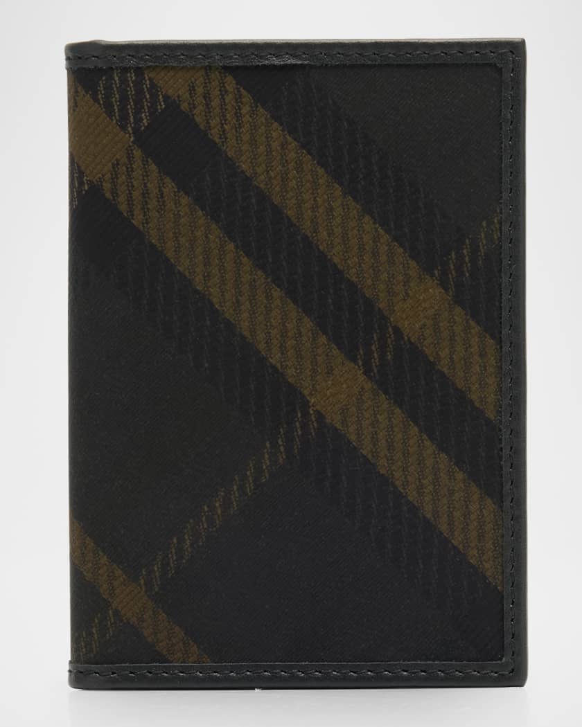 Burberry Men s Bateman Check Bifold Card Holder Neiman Marcus