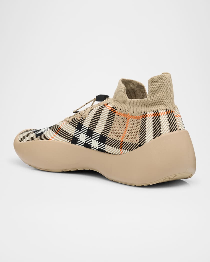 Men's Check Knit Neptune Sneakers