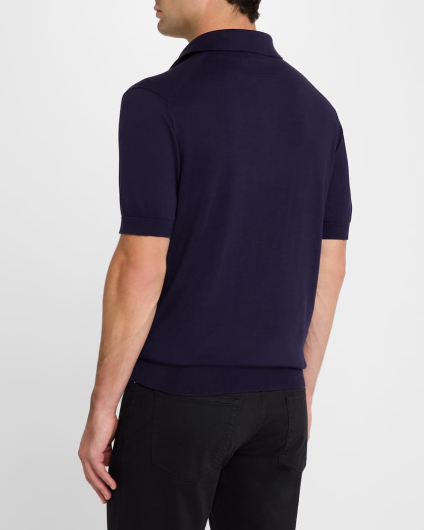 Men's Premium Cotton Short-Sleeve Knit Polo