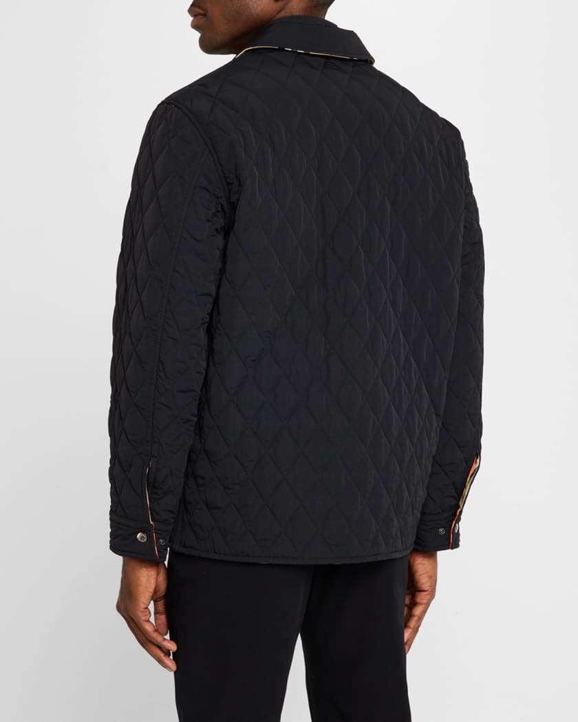 Men's Reversible Quilted Overshirt