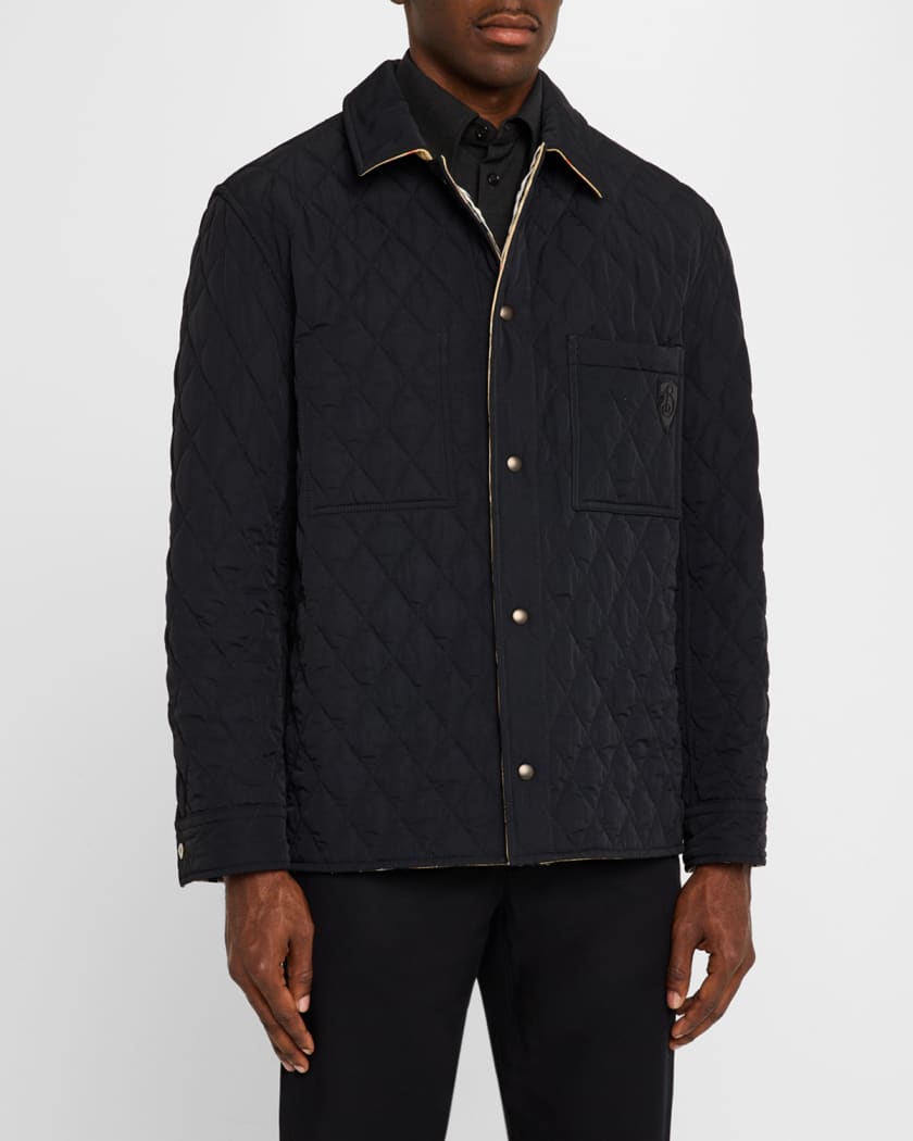 Men's Reversible Quilted Overshirt