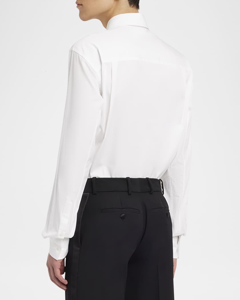 Men's Dress Shirt with Cross-Bar Chain
