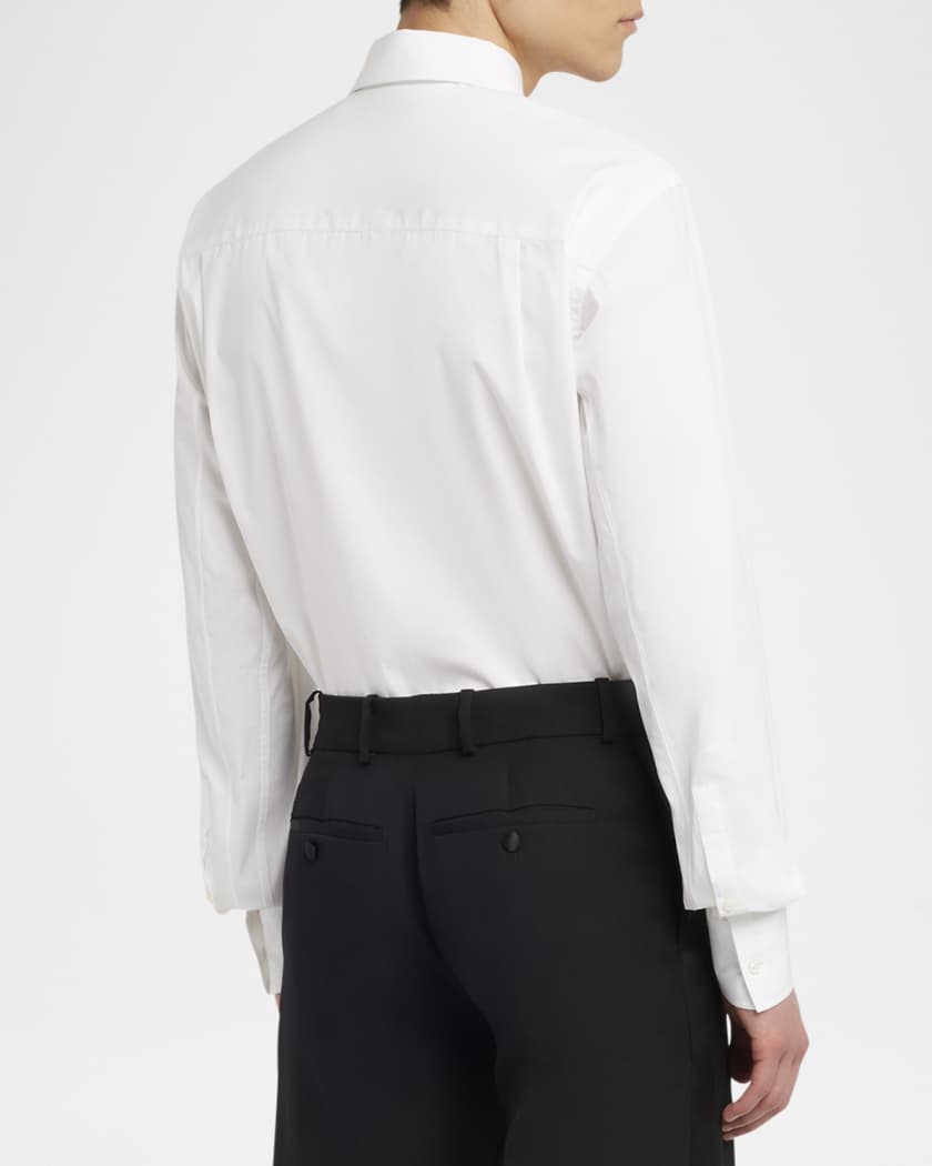Men's Dress Shirt with Cross-Bar Chain