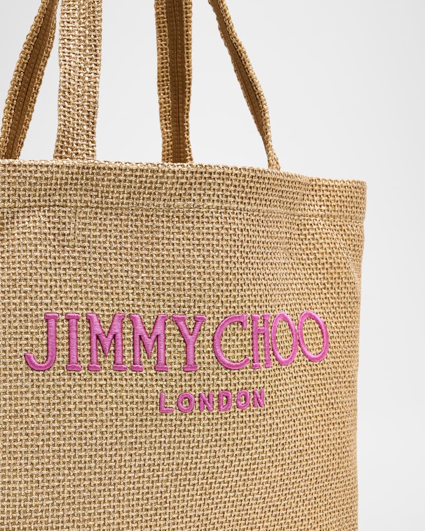 East-West Raffia Beach Tote Bag