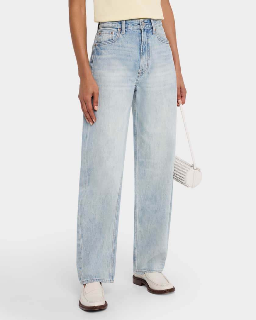 Wes High-Rise Rhinestone Barrel Jeans