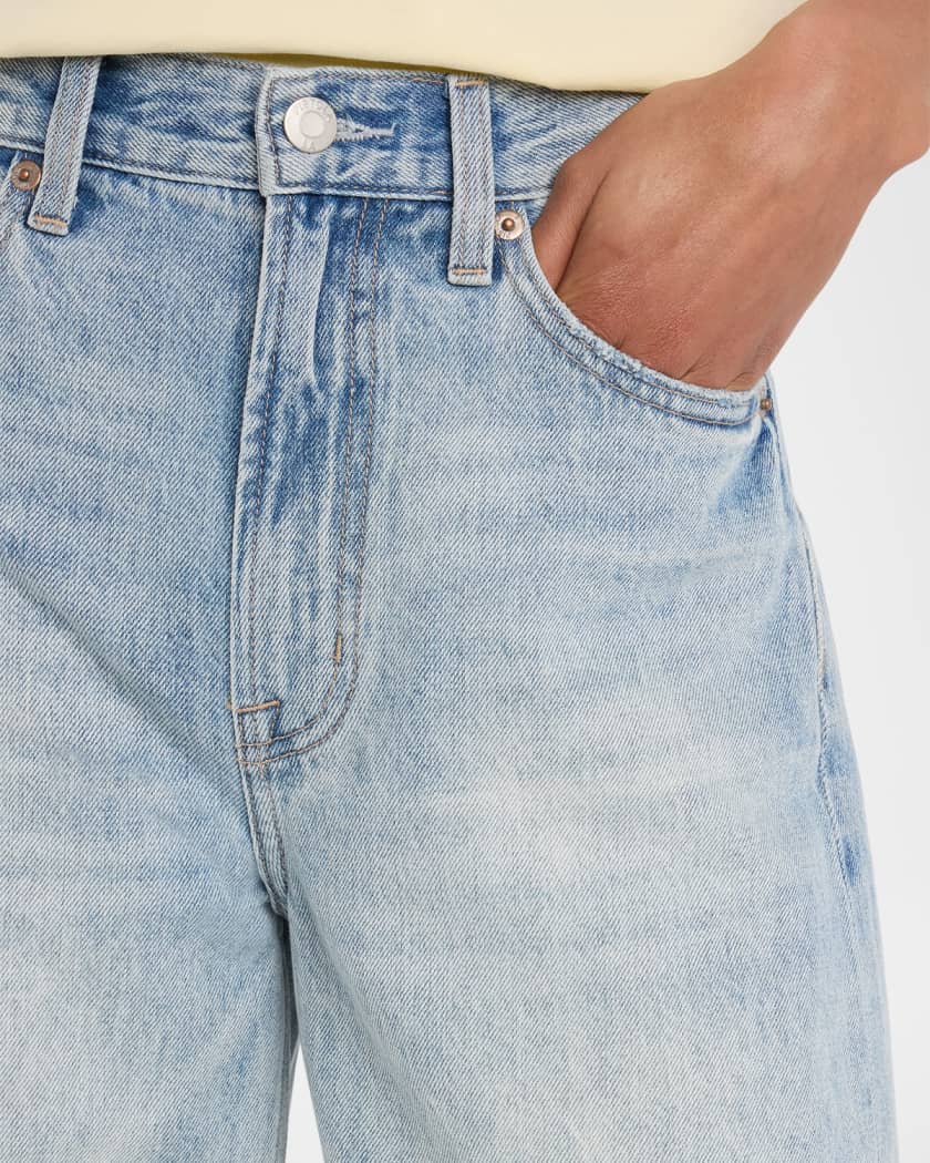 Wes High-Rise Rhinestone Barrel Jeans
