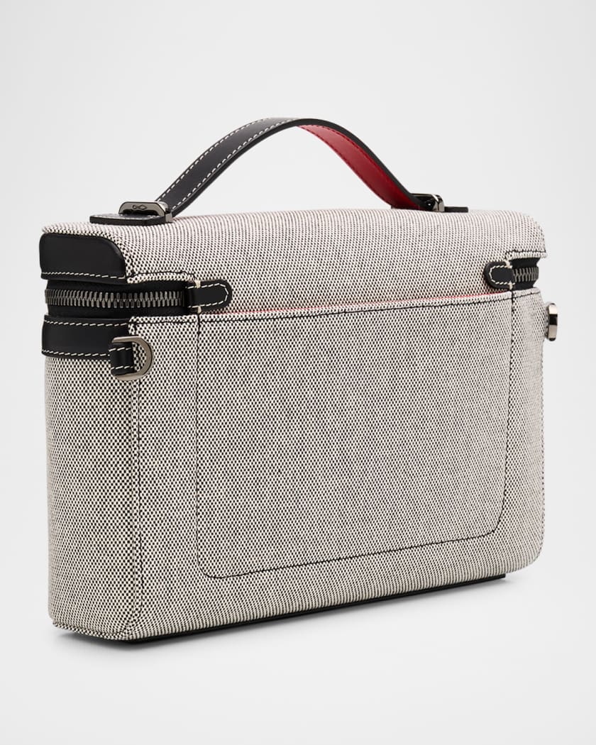 Men's Djanis Canvas and Leather Crossbody Bag