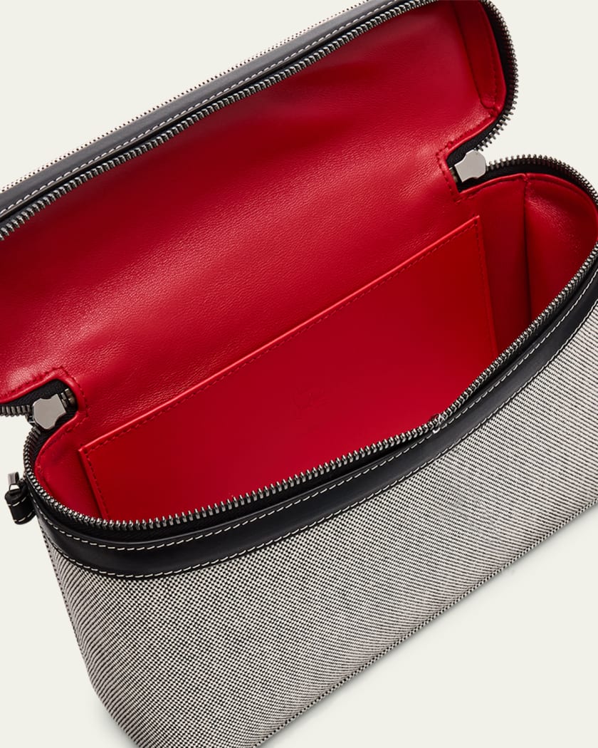 Men's Djanis Canvas and Leather Crossbody Bag