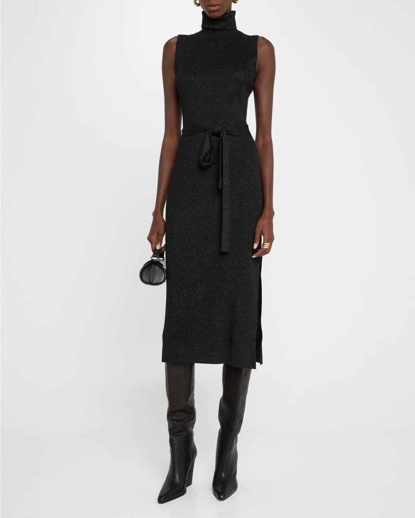 Zoelle Sparkly Sleeveless Sweater Dress