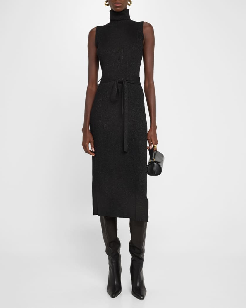 Zoelle Sparkly Sleeveless Sweater Dress