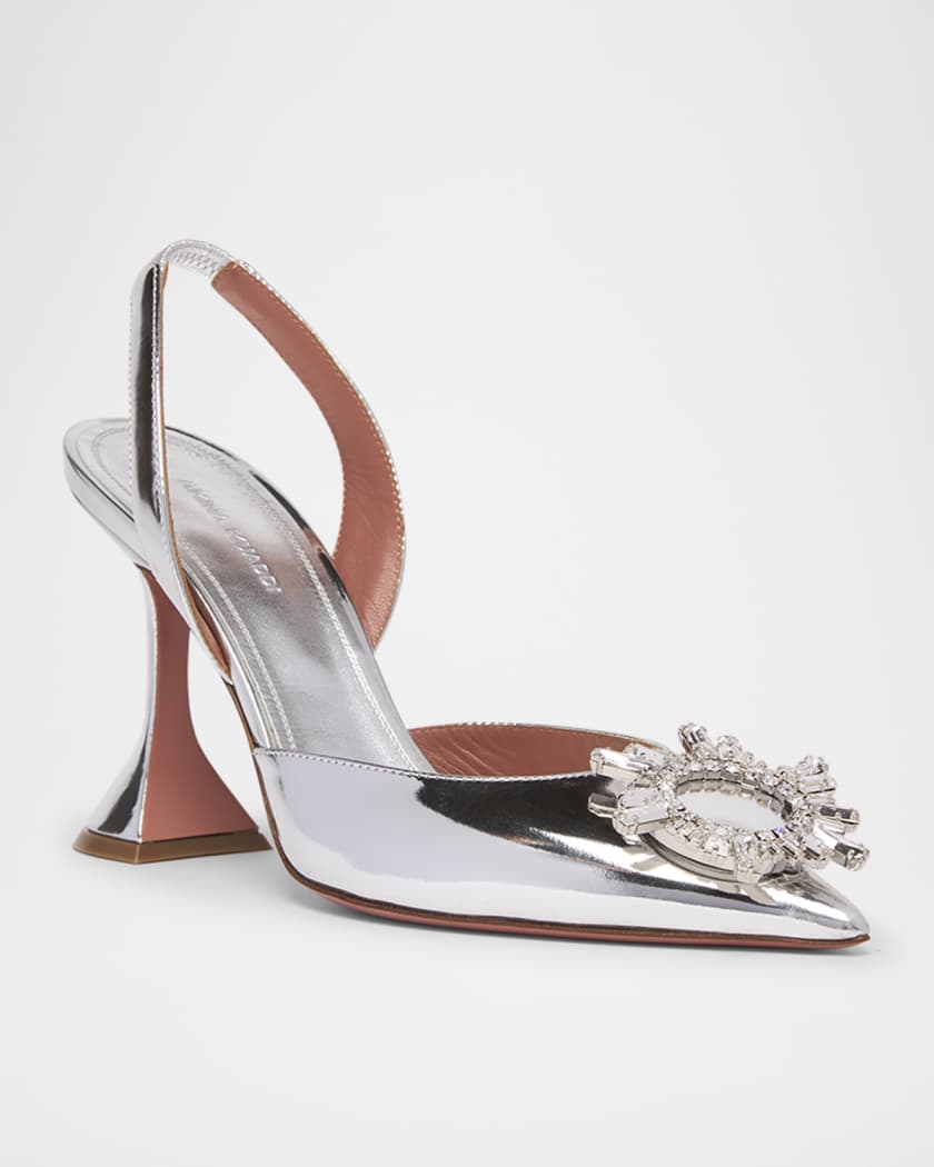 Begum Mirror Ornament Slingback Pumps