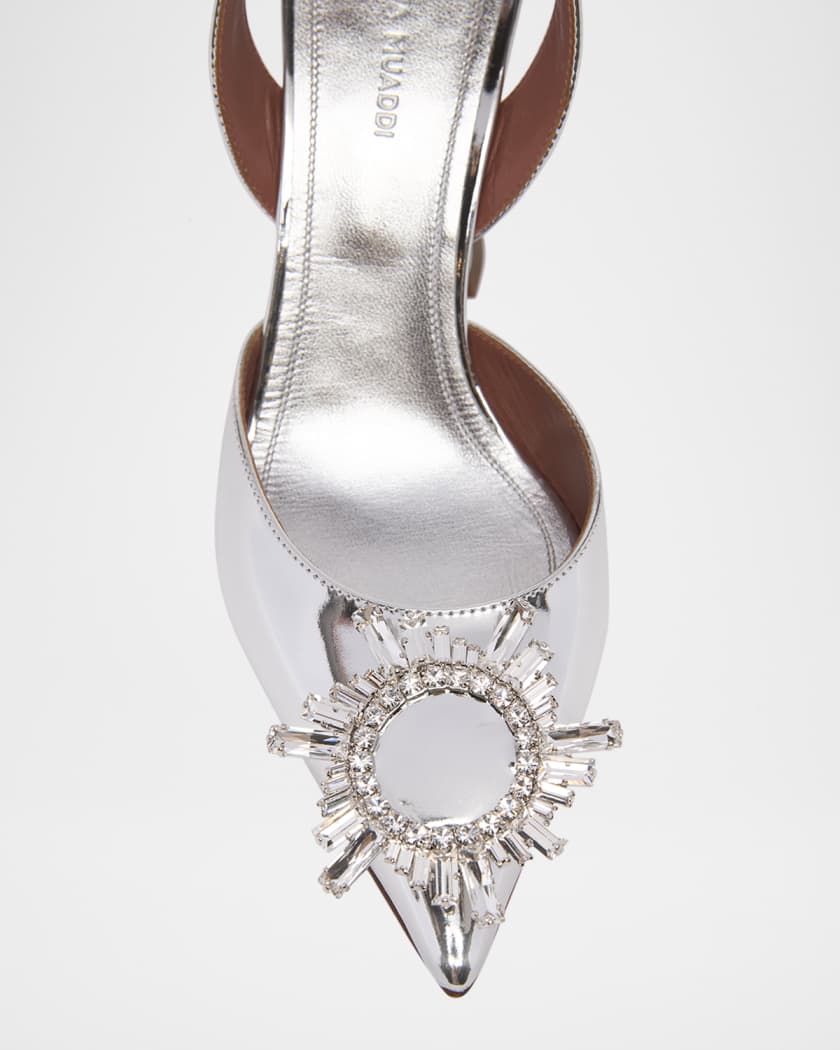 Begum Mirror Ornament Slingback Pumps