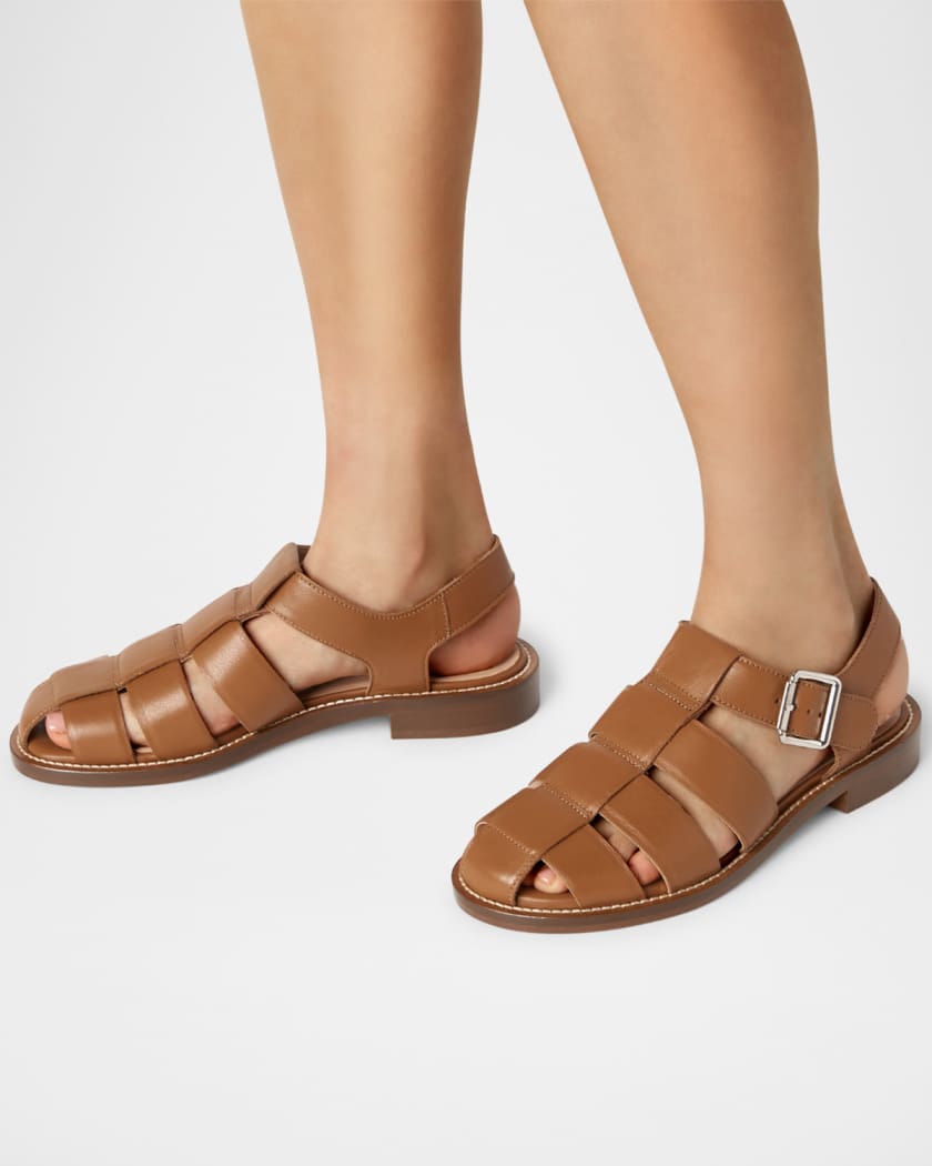 Tilly Leather Fisherman Sandals