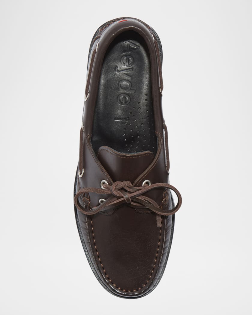 Harris Calfskin Lace-Up Loafers