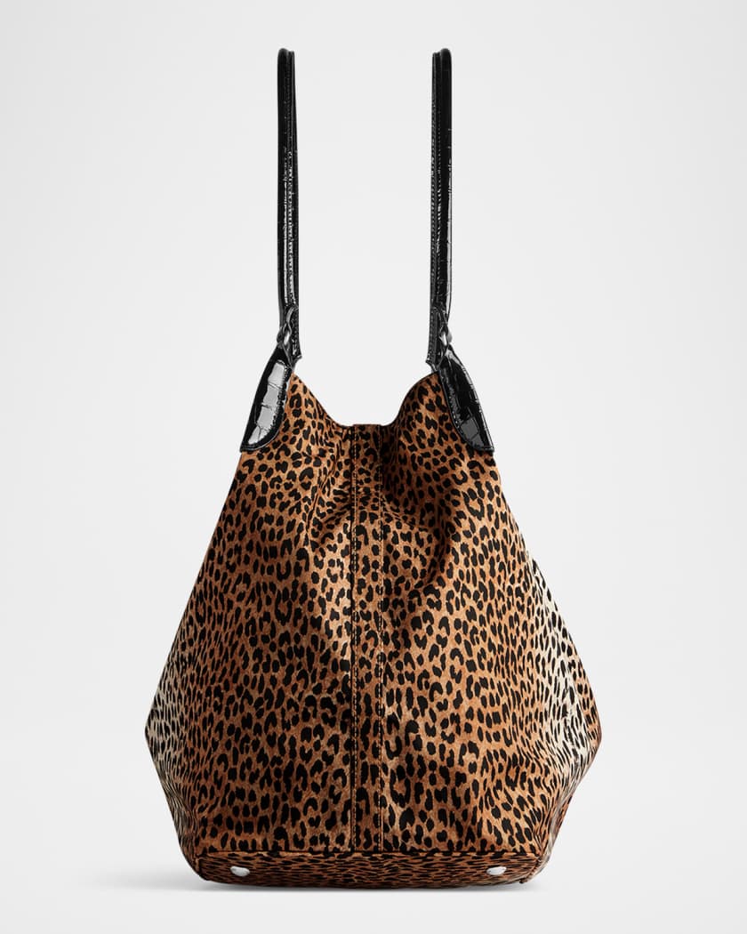 【2024春夏新作】 Balenciaga Geneve Large Leopard-Print Hobo Bag | Neiman Marcus バッグ
