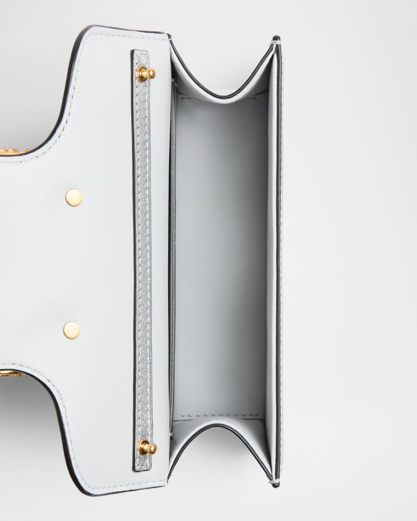 Loco Small Metallic Leather Shoulder Bag
