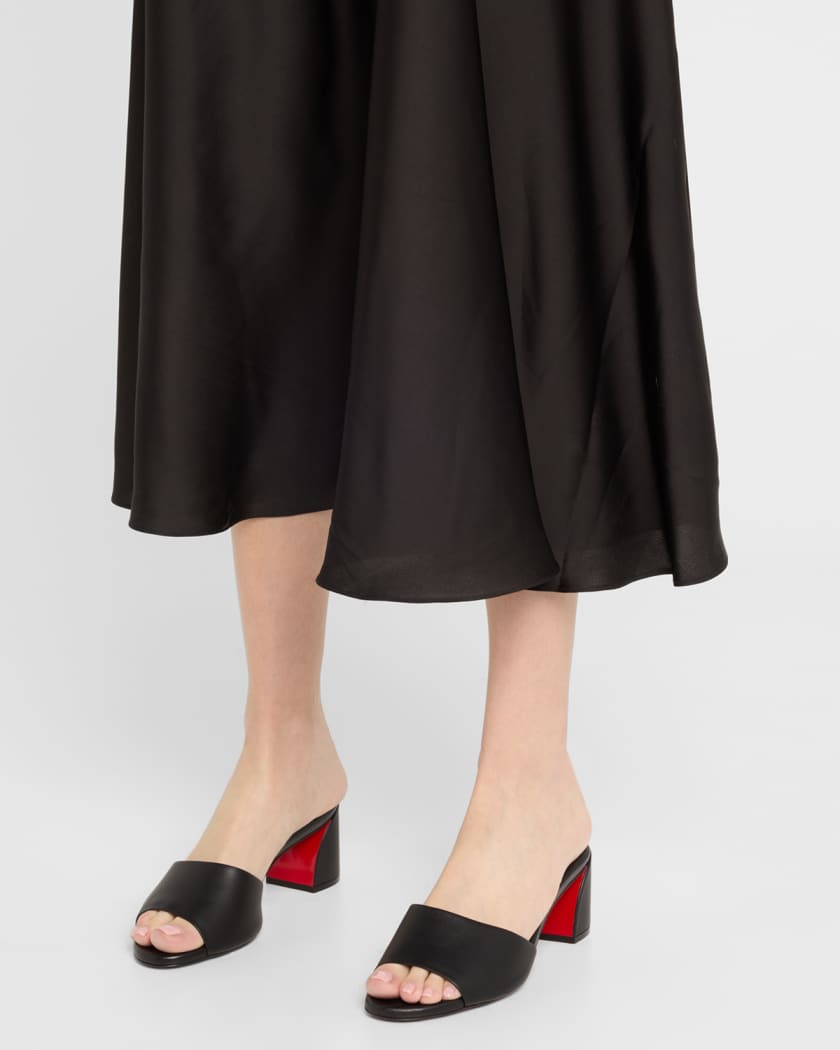 Jane Leather Red Sole Mule Sandals