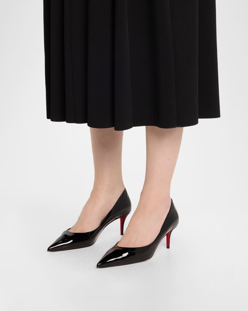 Miss Z Patent Red Sole Pumps