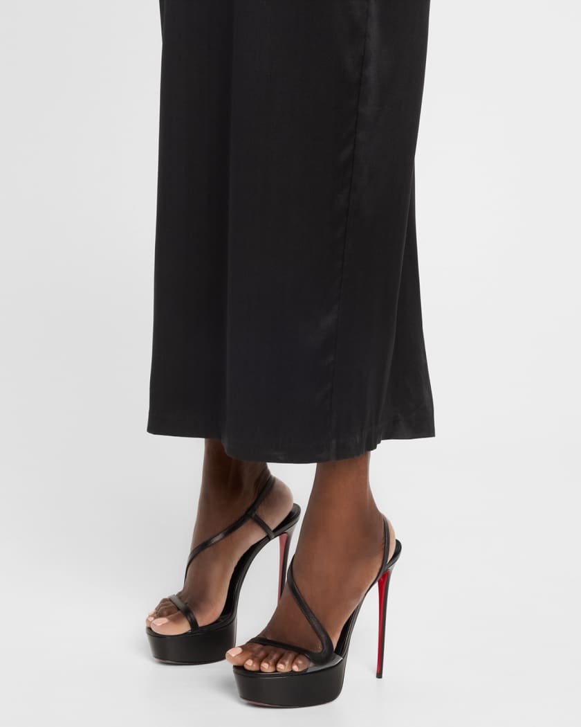 Rosalie Red Sole Platform Slingback Sandals