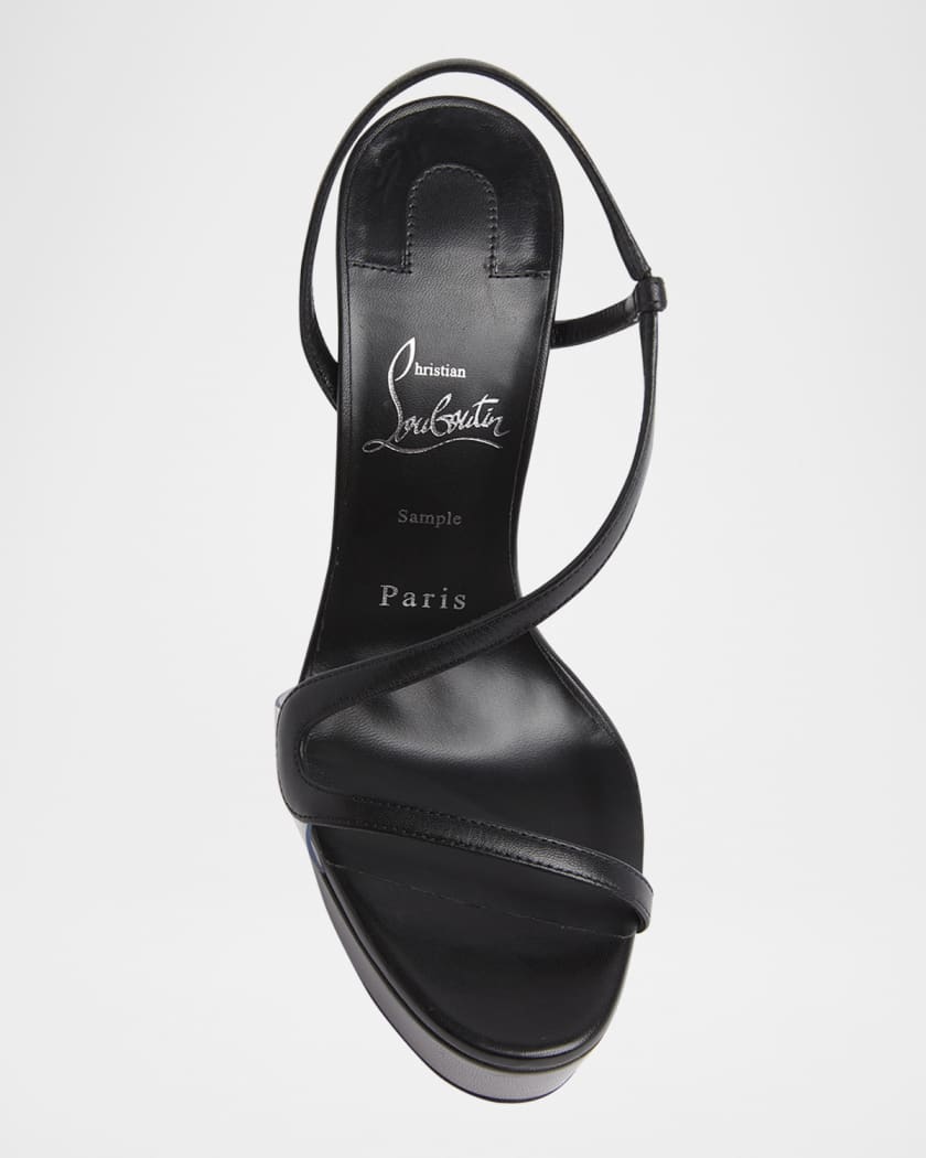 Rosalie Red Sole Platform Slingback Sandals
