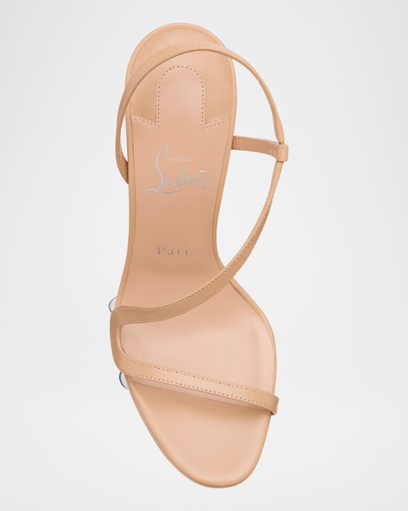 Rosalie Red Sole Platform Slingback Sandals