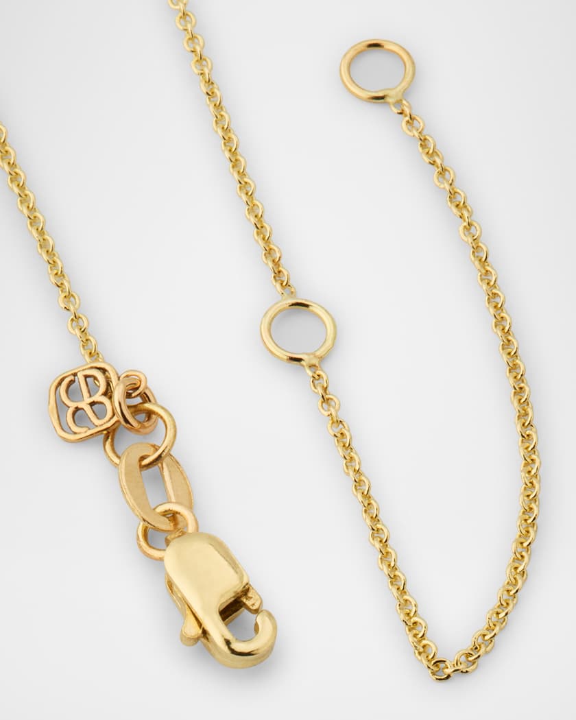 14K Yellow Gold Tiny Gold Cross Coin Charm Necklace with Diamonds