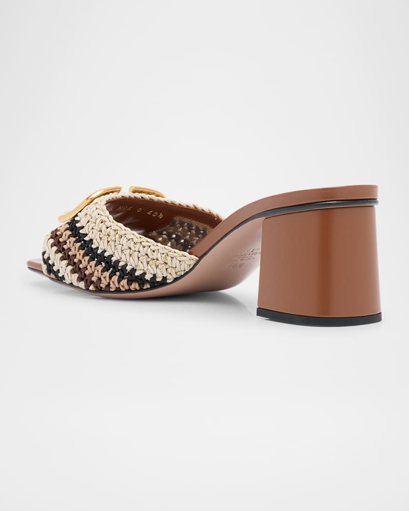 VLogo Crochet Slide Sandals