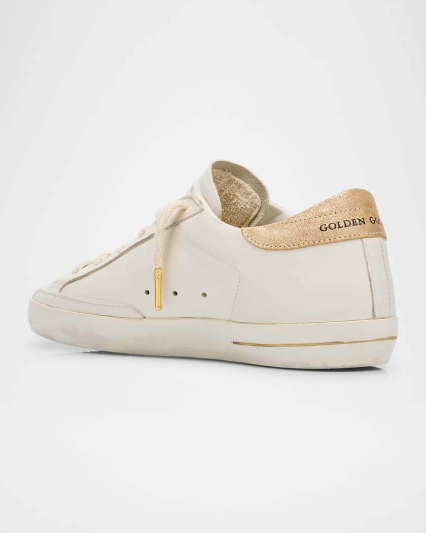 Superstar Mixed Leather Charm Low-Top Sneakers